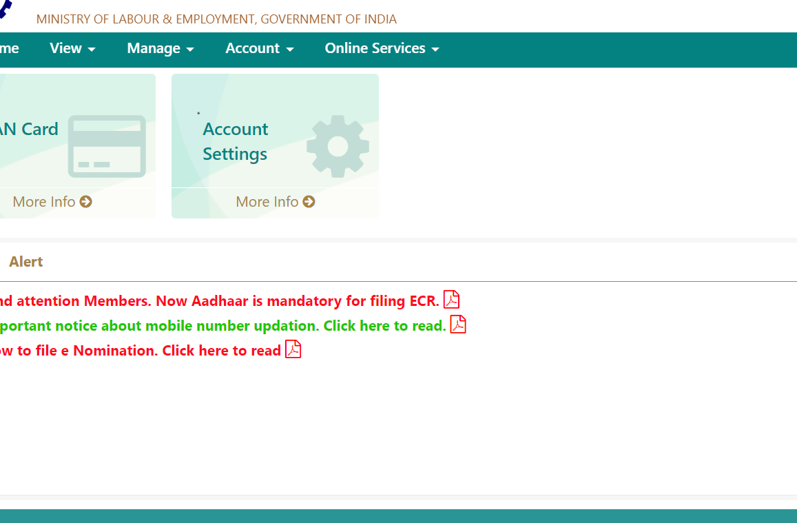how to check pf balance